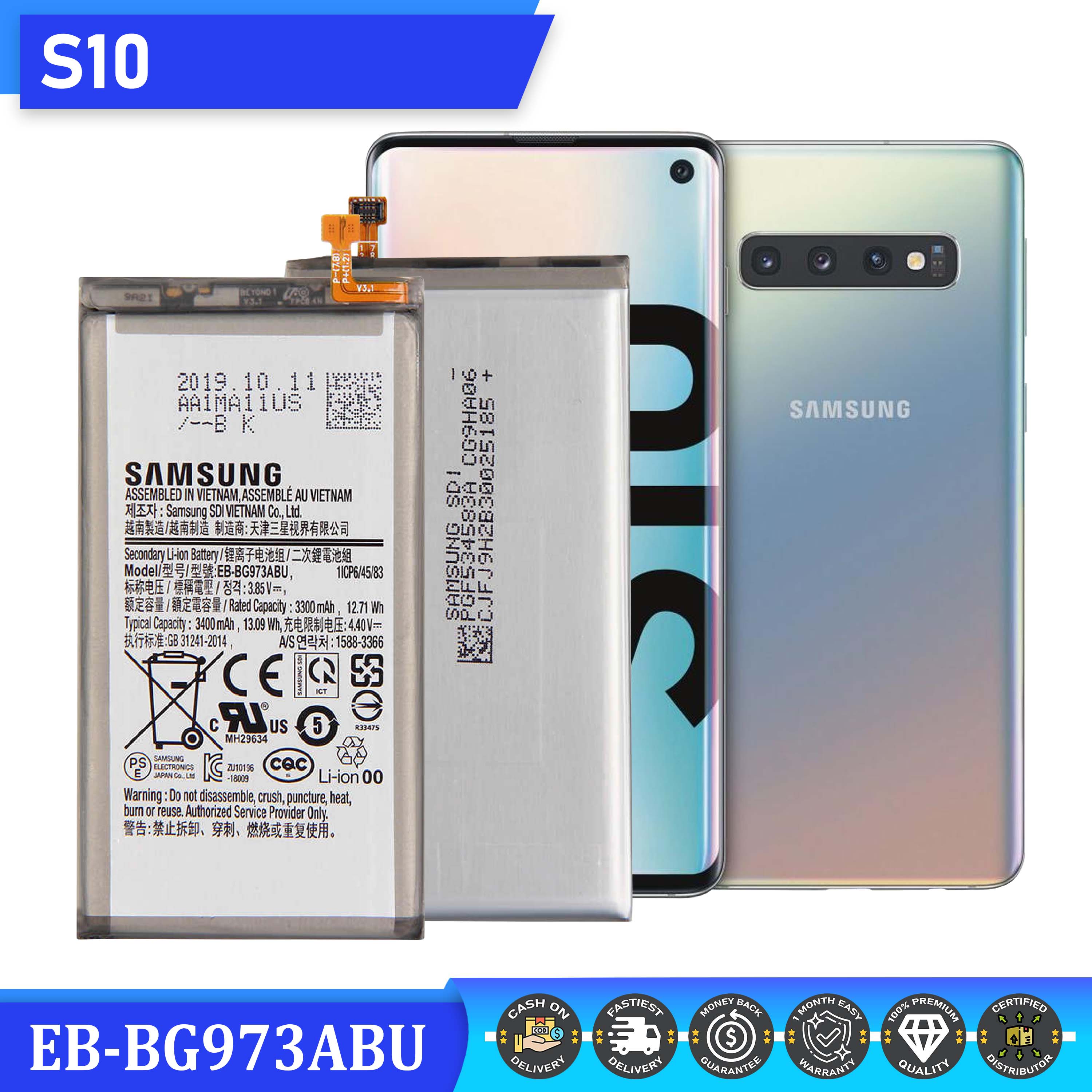 Original Battery for Samsung Galaxy S10 Battery Original Model: EB