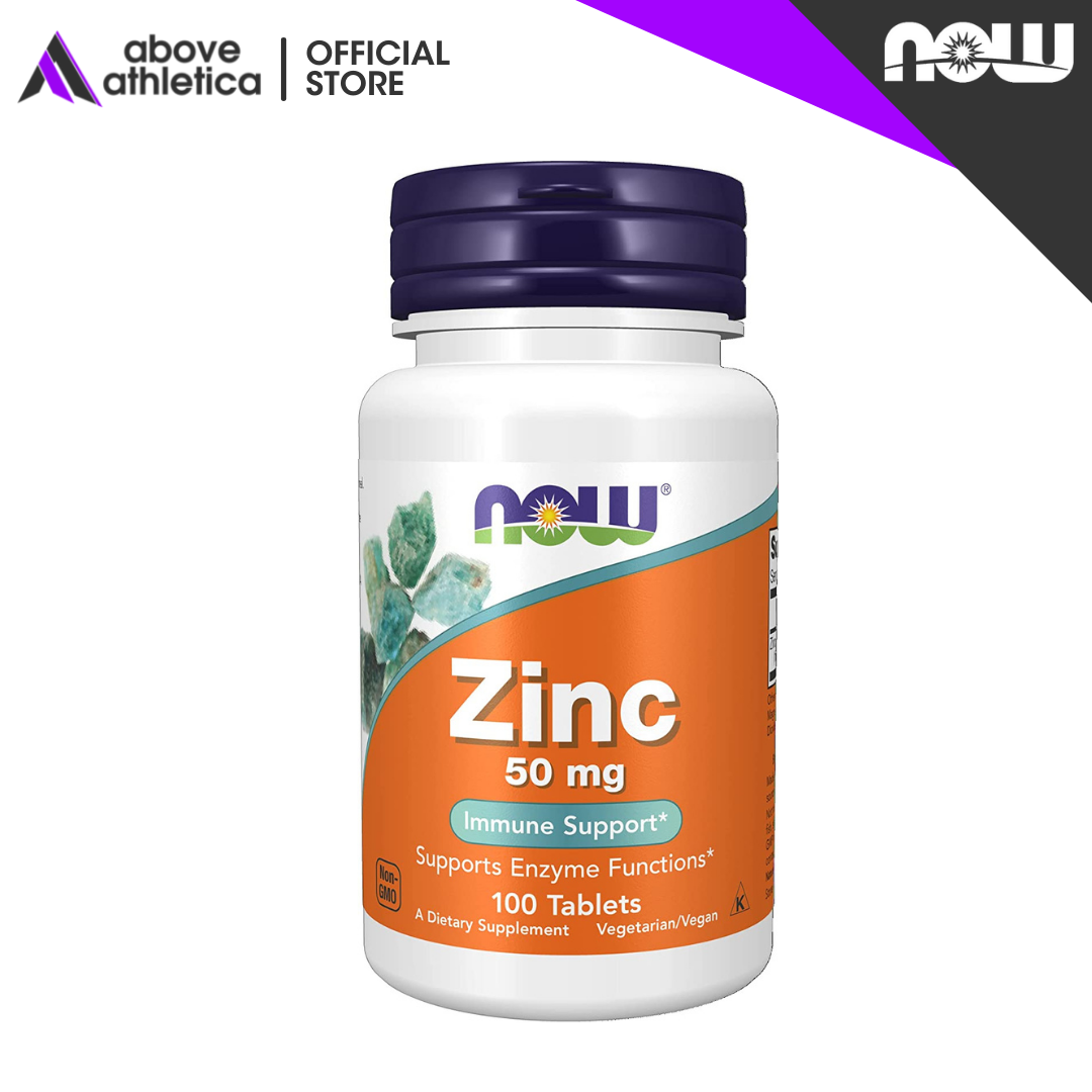 NOW Supplements, Zinc Gluconate 100 tablets 50 mg, Supports Enzyme