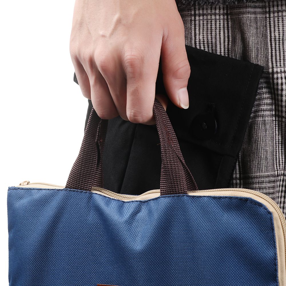 Alexis Túi 2pcs trường túi đựng văn phòng phẩm dây kéo đa chức năng kinh doanh cặp túi đựng tài...
