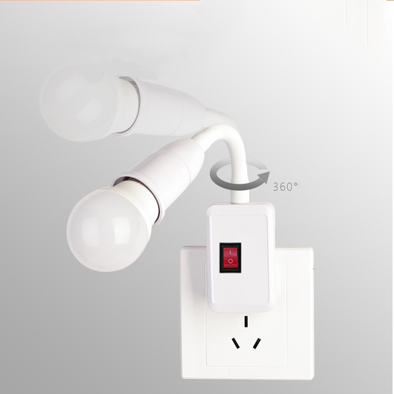 Đui Đèn Gắn Trong Vít E27 Có Thể Điều Chỉnh Đui Đèn Gắn Tường Tiết Kiệm Năng Lượng Gia Dụng Đui Đèn Gắn Trong Bằng Nhựa Đui Đèn Công Tắc Bóng Đèn