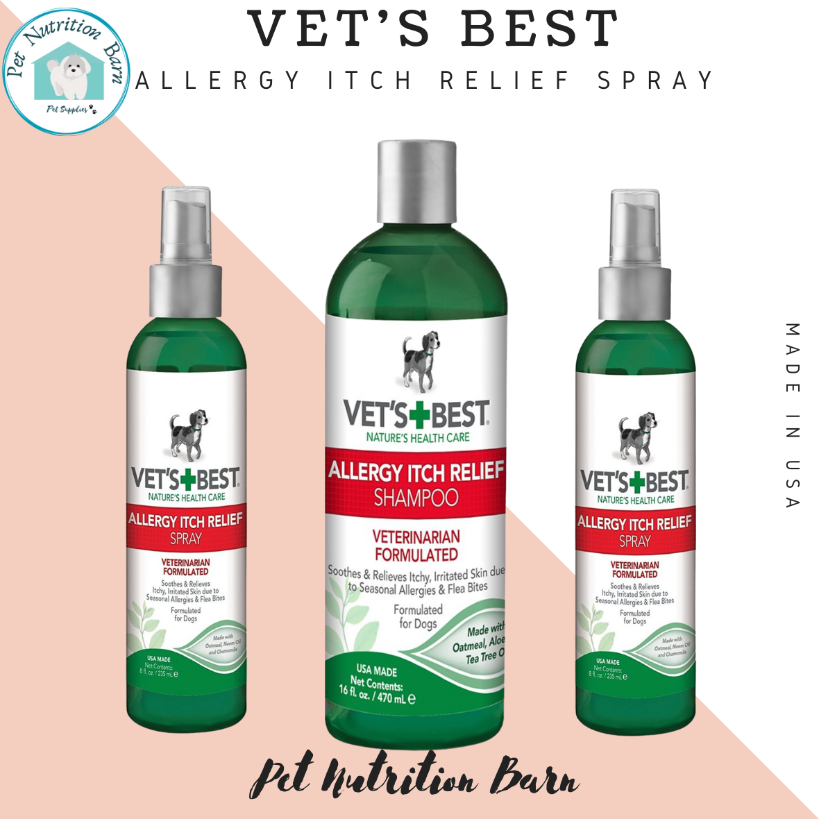 Vet's Best Hot Spot , Allergy Itch Relief Spray for Dogs skin problem