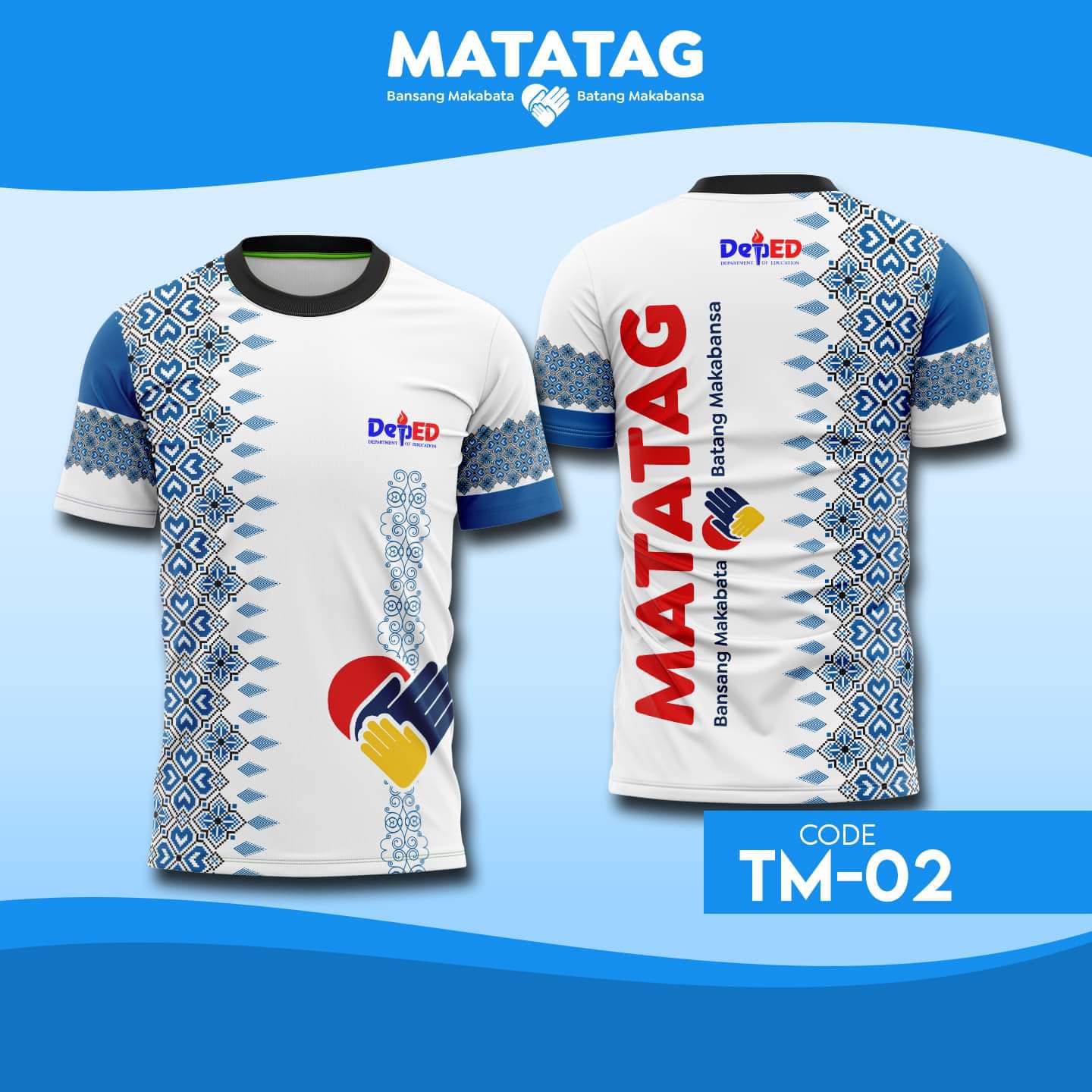 Full Quality Sublimation DepEd Matatag Polo Shirt na may Zipper CODE:PM ...