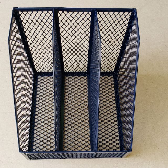 Magazine Rack Metal Magazine File Folder Organizer 3Tier Mesh Typesad