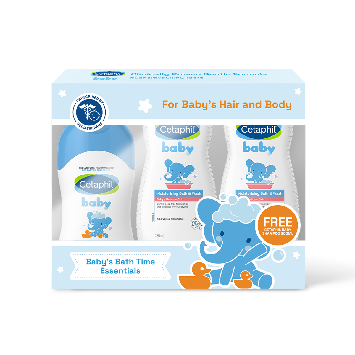 Cetaphil Baby Bath Set (Baby Ultra Moisturizing Bath Wash 230ml