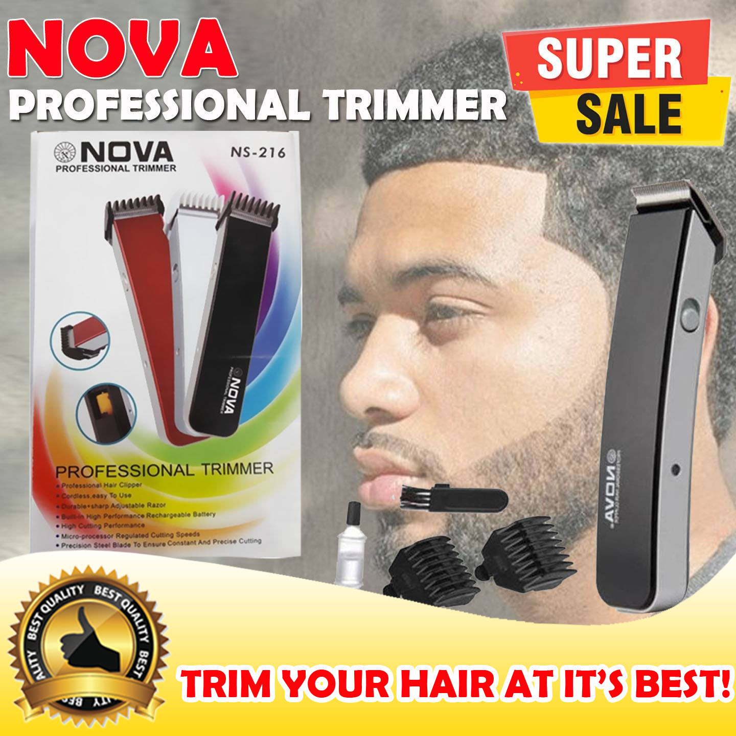 nova hair trimmer battery