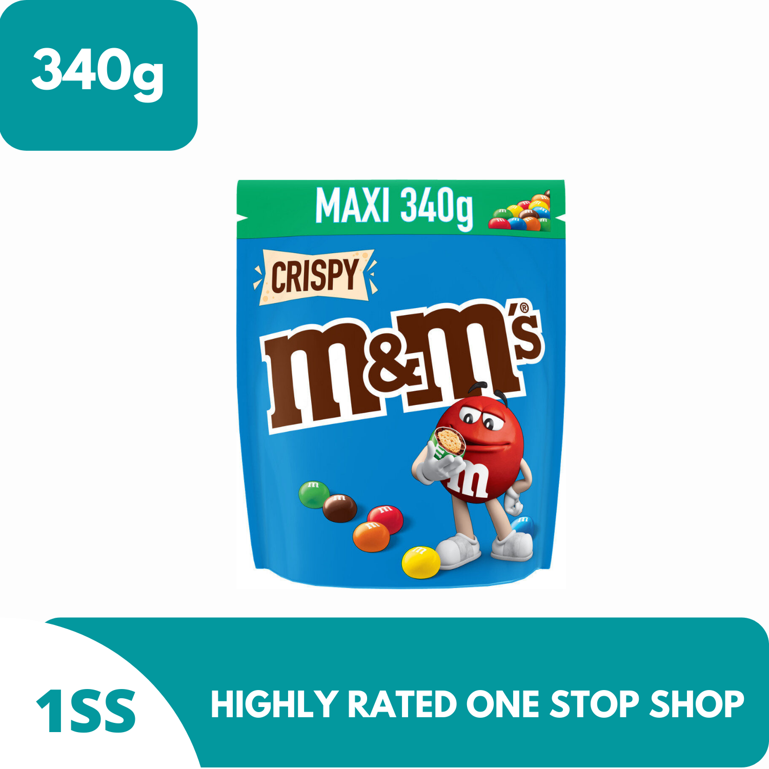 M&M's Crispy Chocolate Pouch 107g