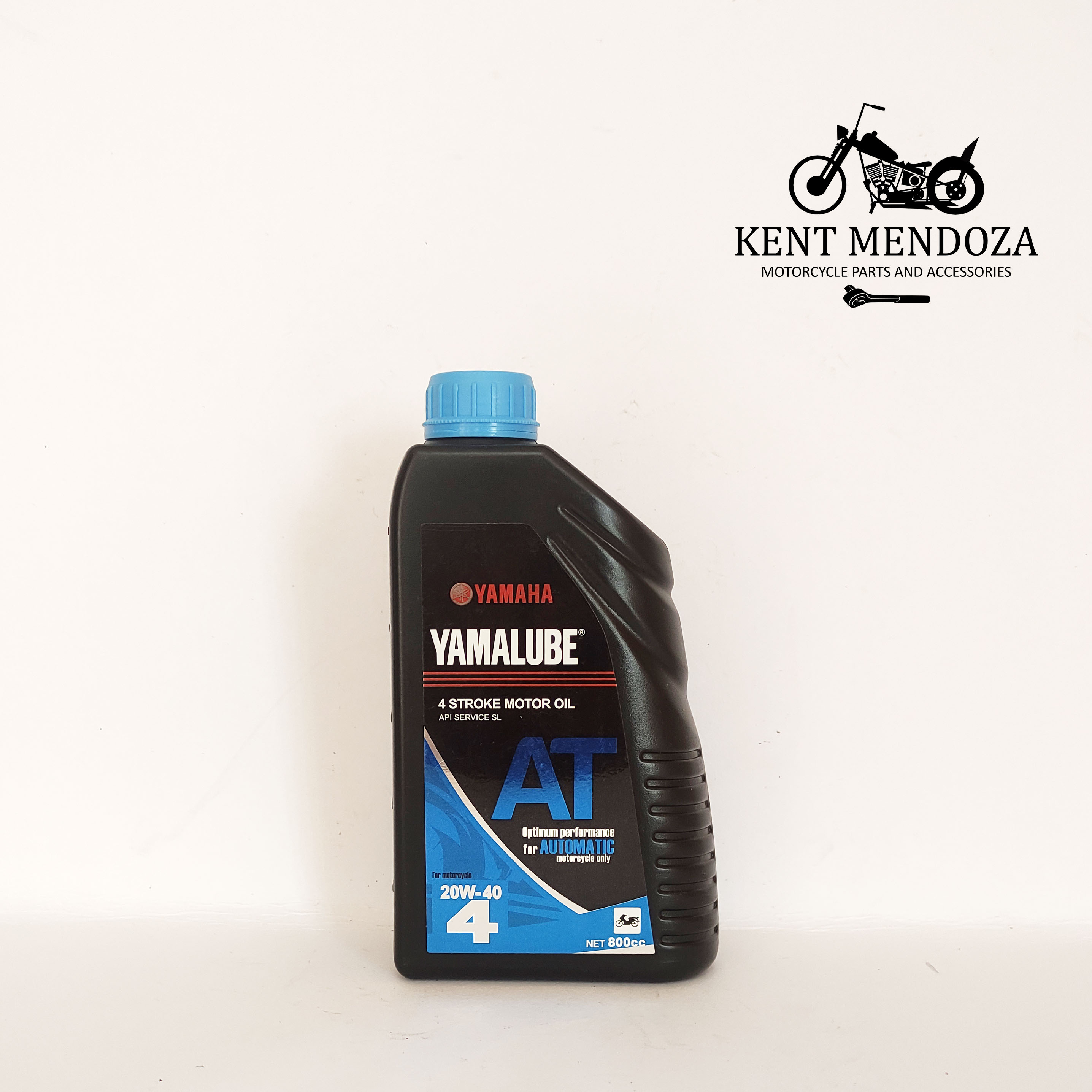 ENGINE OIL YAMAHA YAMALUBE AT BLUE 4 STROKE MOTOR OIL 20W40 FOR AUTOMATIC MOTORCYCLE 800ML