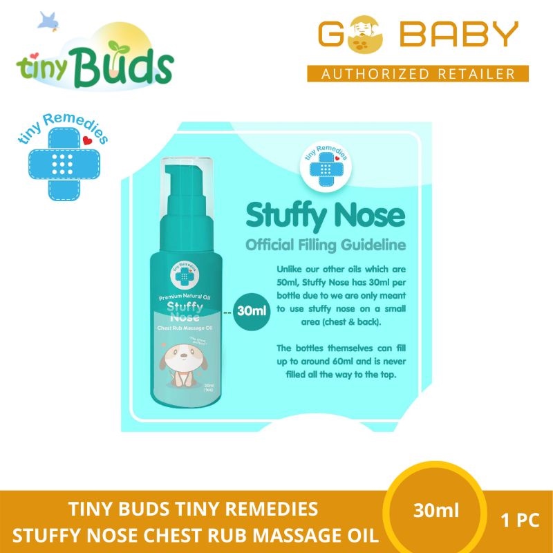 Tiny Buds Tiny Remedies Stuffy Nose Chest Rub Massage Oil for Baby 30ml Lazada PH