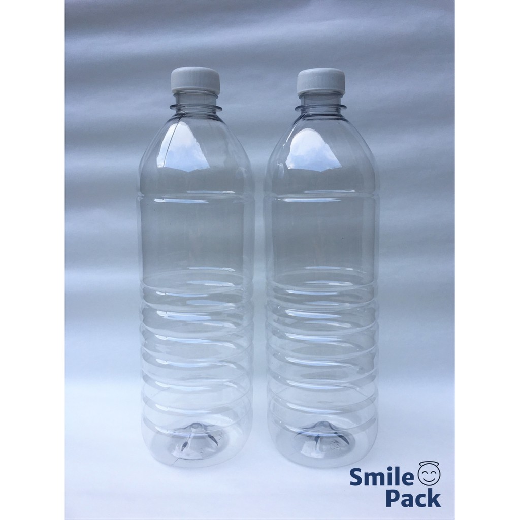 PET Plastic Bottle with Caps 1 liter 1L or 1000 ml (for Dishwashing