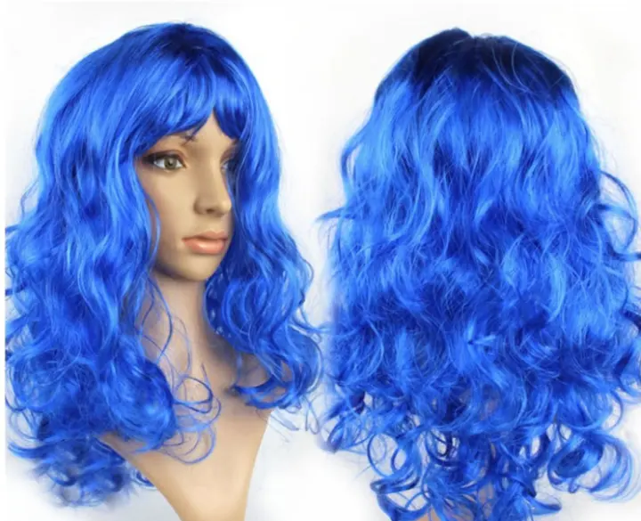 blue wig lazada