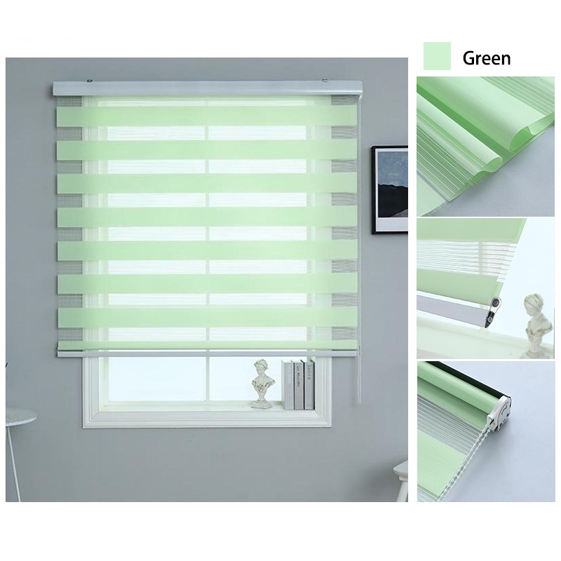 Agogo Store Blinds for Window Korean Curtain Blind Duo Roller