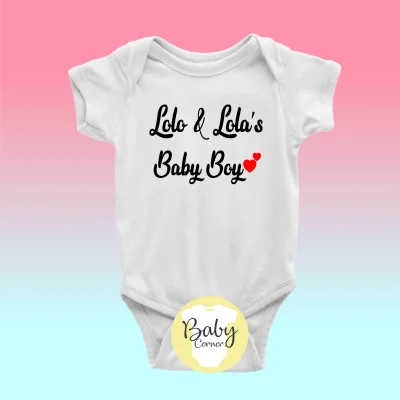 Lolo & lola's baby boy( statement onesie / baby onesie / infant romper / infant clothing / onesie )