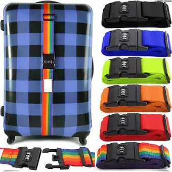 suitcase straps with locks