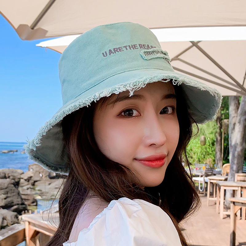Woman Summer Bucket Hat Foldable Wide 