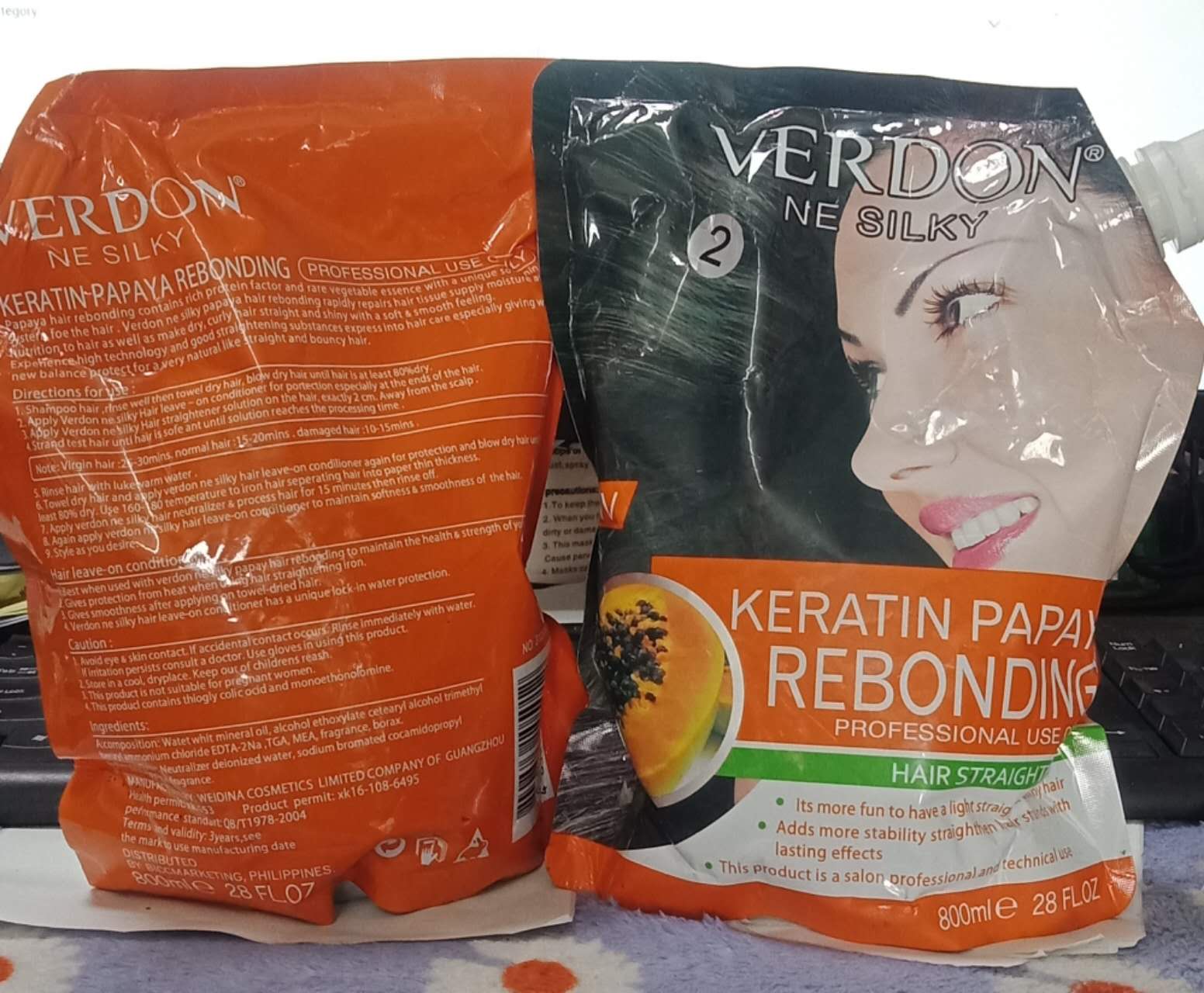 Verdon Keratin Rebond Rebonding Treatment Hair Treatment Set 1&2 800ml Lazada PH