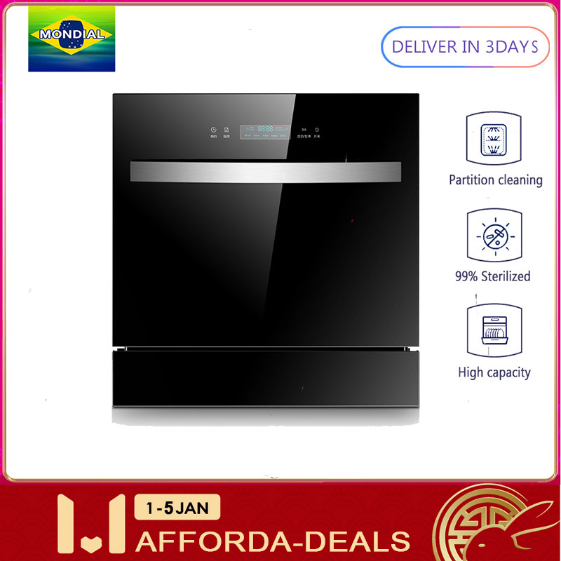 MONDIAL Embedded compact countertop dishwasher, with UVC99.9