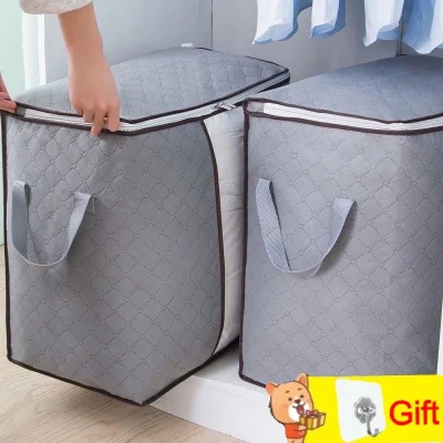 NEW Big Size Foldable Storage Box Clothes Pillow Blanket Closet Underbed Storage Bag Organizer Box Pouch
