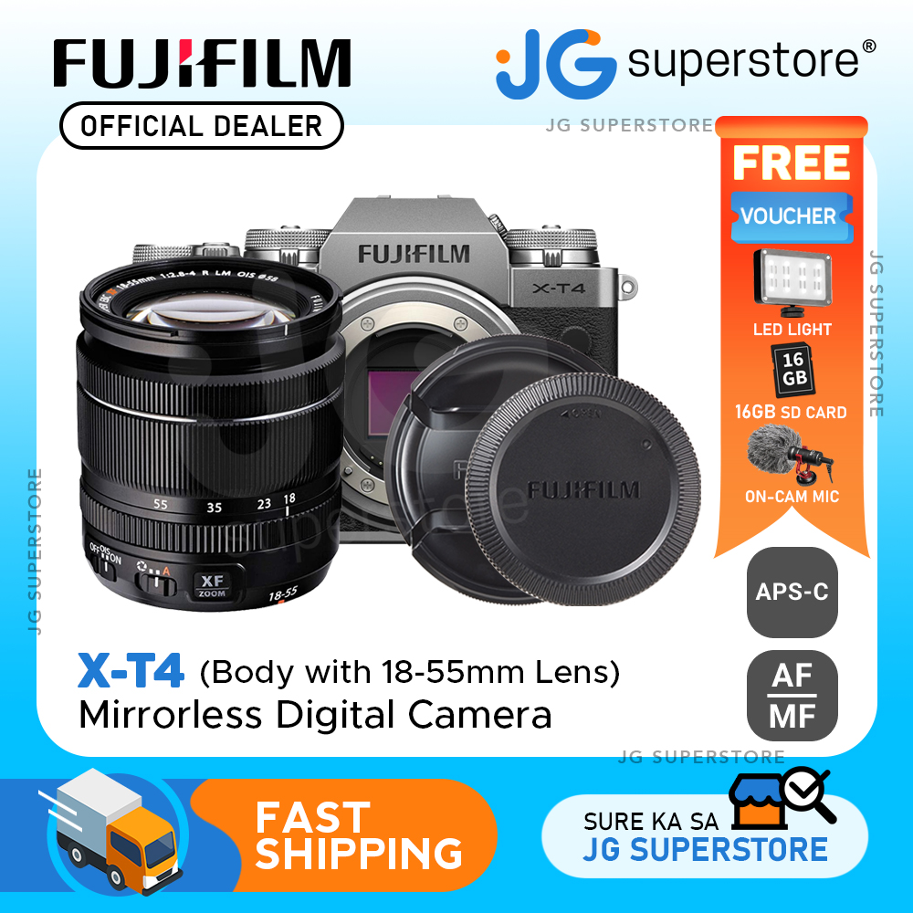 FUJIFILM XT4 Mirrorless Digital Camera with 1855mm Lens (Black