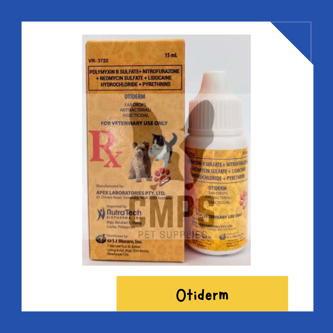 Otiderm Ear Drops for Cats & Dogs 15ml Lazada PH