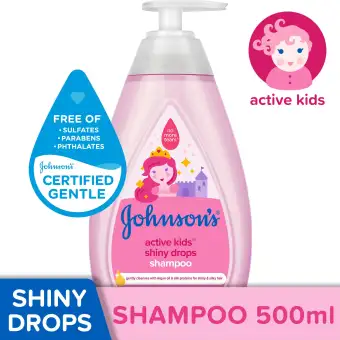 johnson's baby shiny drops shampoo 500ml