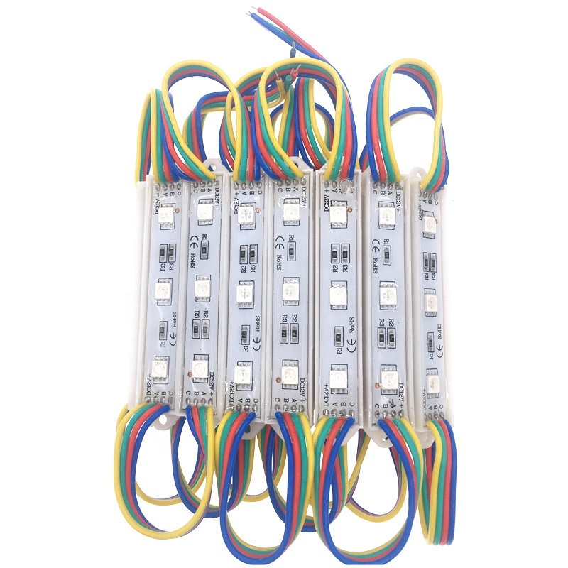 REXTiN Super Bright 200pcs 3 LED Module Pink 5050 SMD 66