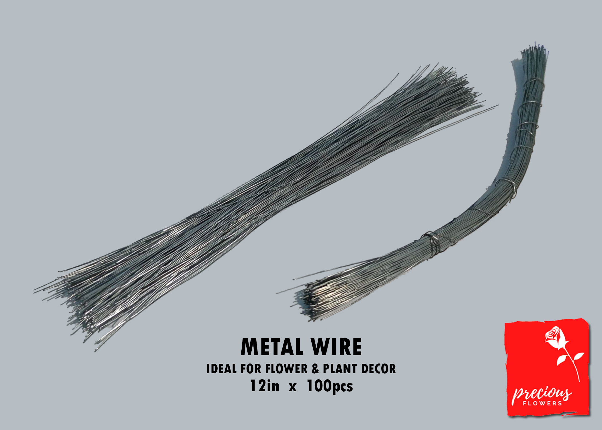 Metal Wire for Plants and Flower Arrangements / Decor / 12inches / 50