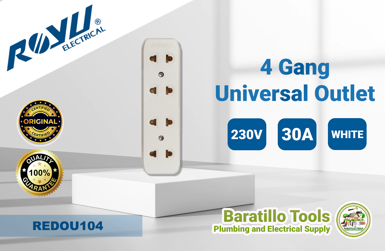 ROYU Surface Type Outlets Extension Lazada PH