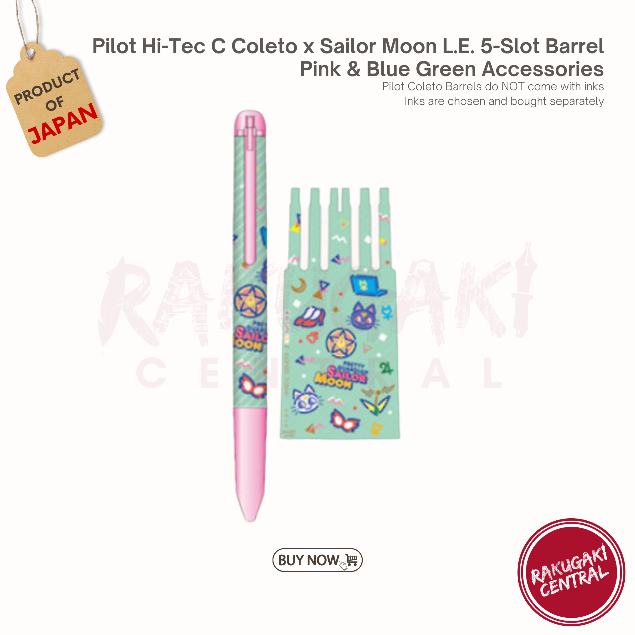 Pilot Hi-Tec C Coleto Sailor Moon Limited Edition 5-slot Barrels