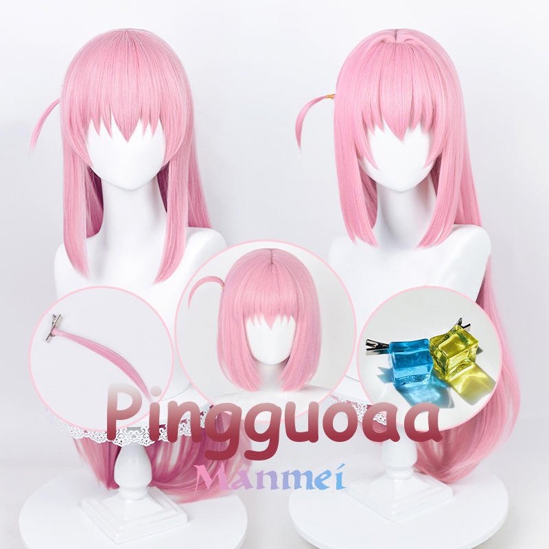  Yellow and Pink mixed Straight Short Wig for Aquamarine Hoshino  Cosplay From Anime Oshi no Ko Synthetic Heat-Resistant Hair : Clothing,  Shoes & Jewelry