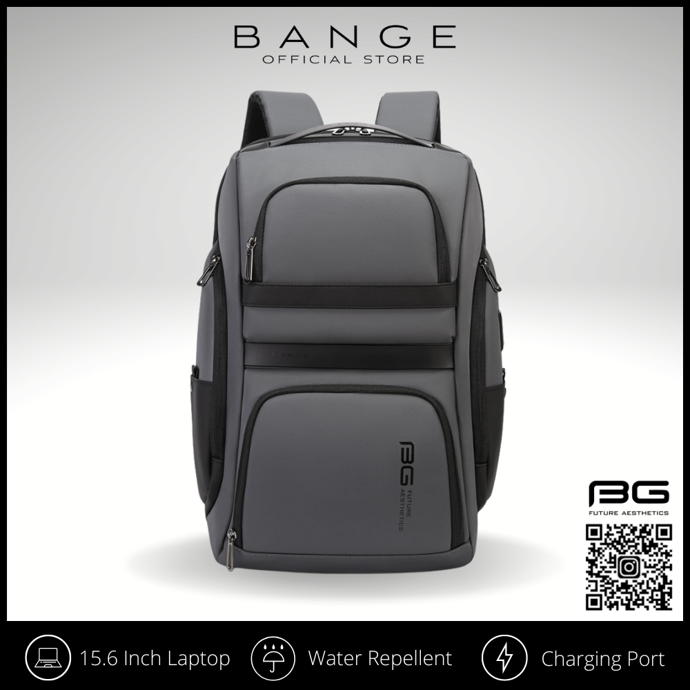 7268 BANGE Premium Quality Bag Backpack Anti Theft YKK Zipper Water