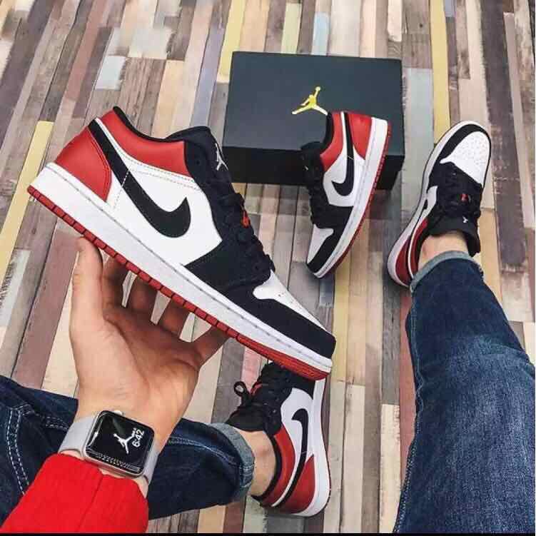 NEW ARRIVAL! NEW NK jordan 1 low white/red/black men's 41-45 | Lazada PH