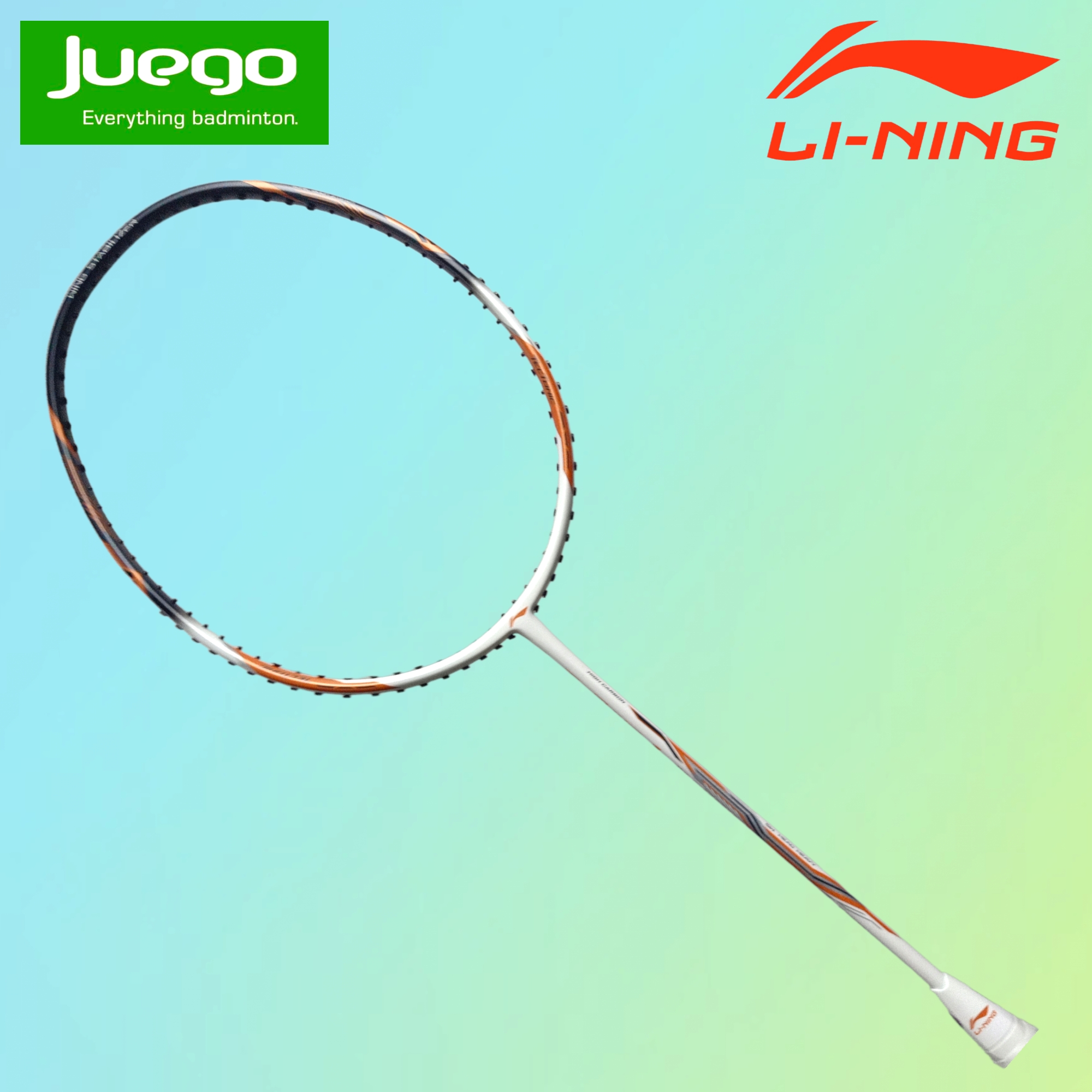 LiNing AYPS 169 1 TECTONIC 1 S Badminton Racquets White Black Copper