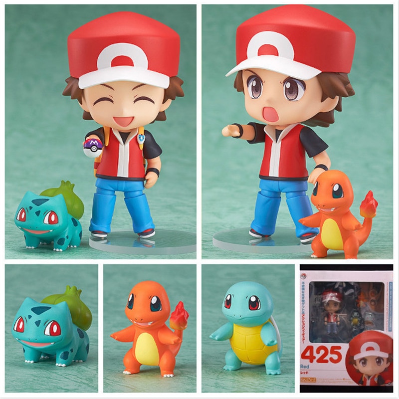 Pokemon Anime Red 425 Bulbasaur Squirtle Charmander Action Figure