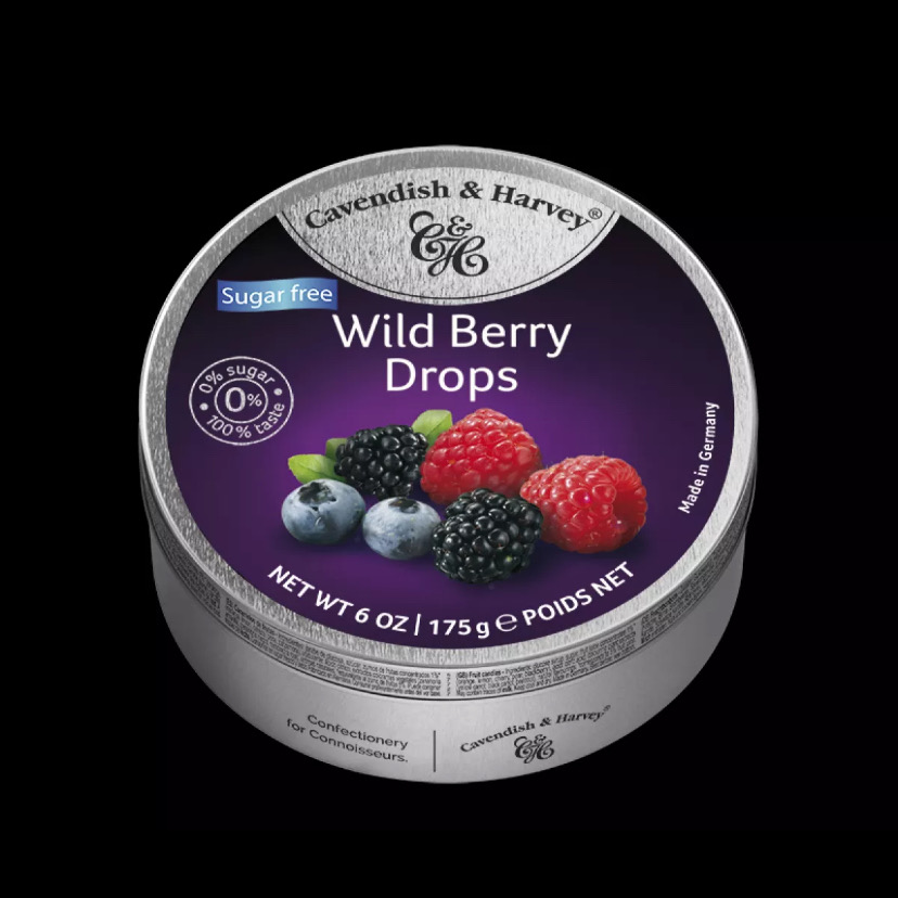 [SCH] CAVENDISH HARVEY HARD CANDY DROPS SUGAR FREE SPECIAL FLAVOR 175g