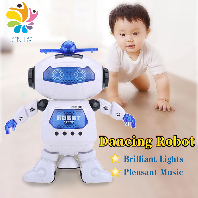 Robot Dancing Toy RC Robot 360° Spinning Dancing Robot Music Electronic