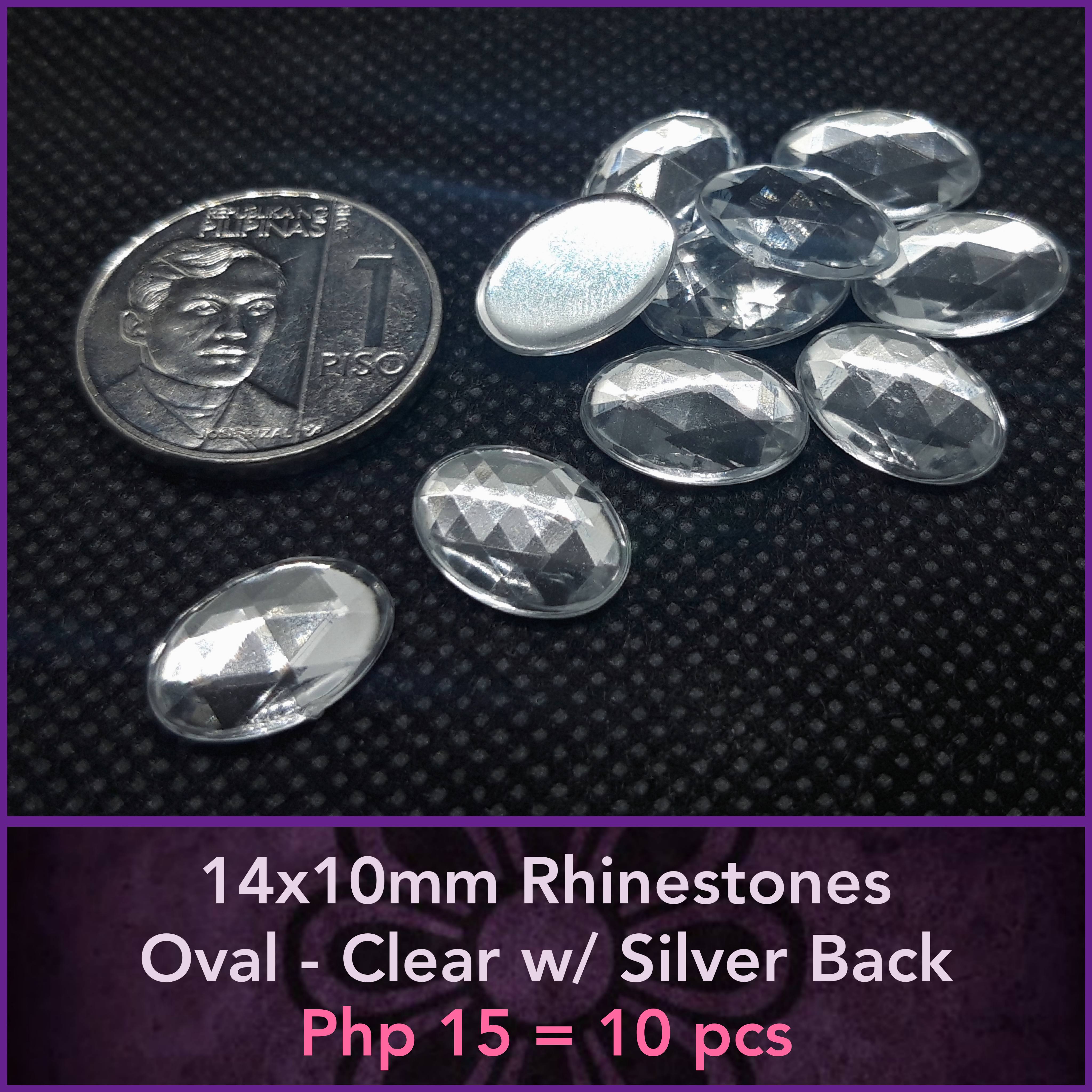 3mm Rhinestones - Clear w/ Silver Back (100pcs)