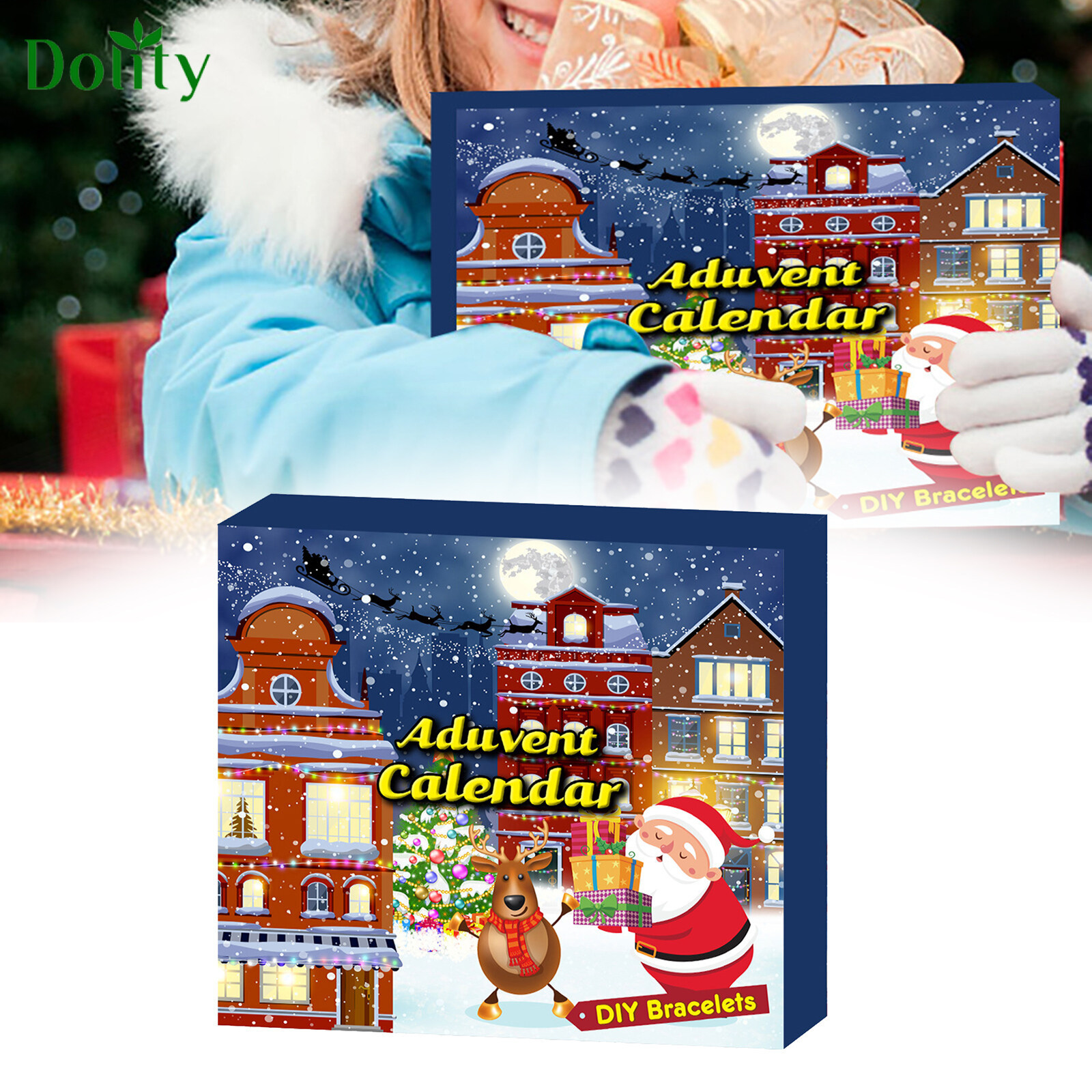 Christmas Advent Calendar Countdown Calendar With 24 Christmas Gift Box