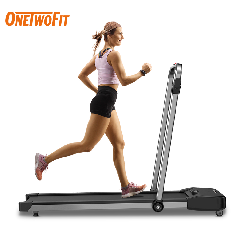 Onetwofit Smart Treadmill Hp Electric Flat Treadmill Foldable Treadmill In Smart Folding