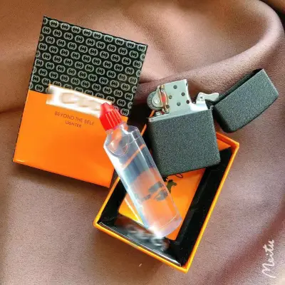 Mini lighter set gift set with box (free liquid)