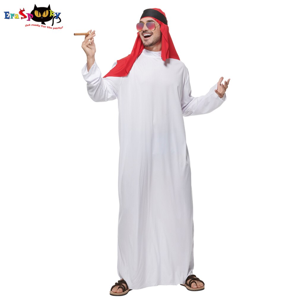 Trang phục của nam giới Ả Rập Ả Rập Sheik Halloween Cosplay Áo choàng