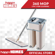 HappyHome Pro Spin Mop with Eco Bucket - 360 Degree
