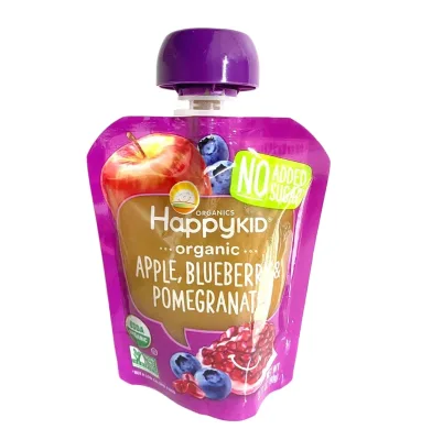Happy Family Organics, Happy Kid, Organic Apple, Blueberry, & Pomegranate 3.17 oz (90 g)