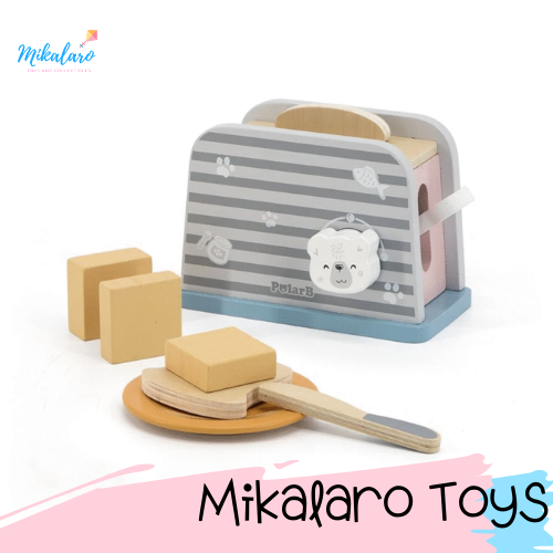 wooden toaster set
