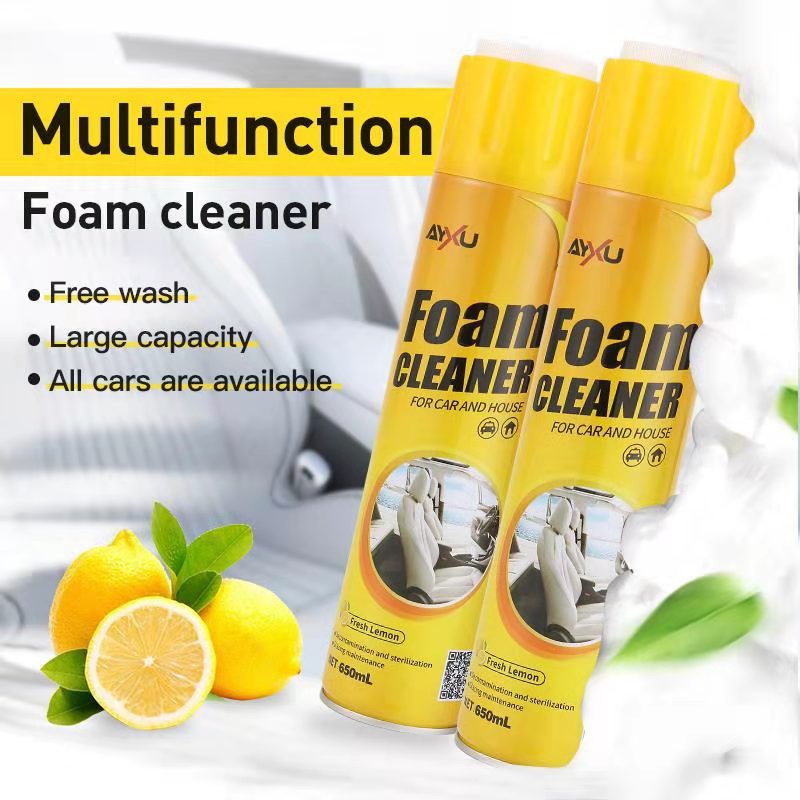 Multi Purpose Rinse Free Cleansing Spray Foam Cleaner 650ml Lazada Ph