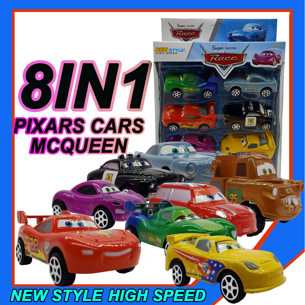 Set 8 in 1 Lightning Mcqueen Car Toy cars for boys toy for boys toy car
