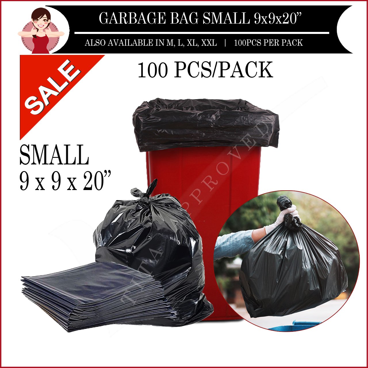 Buy Trash Bags Online - Recycled Polymer, 50 Gallon, 90cm X 110cm – Axis  Arabia