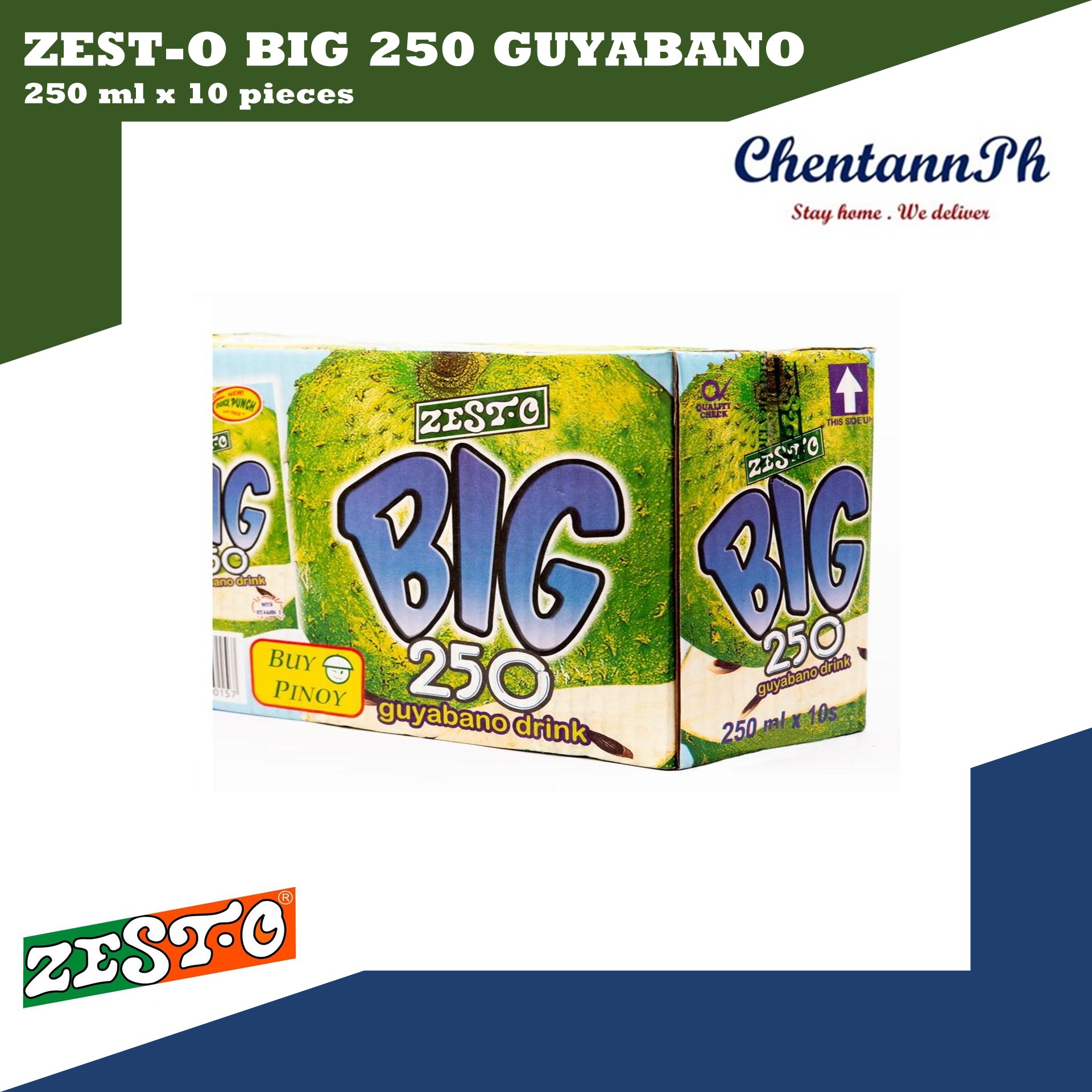 Zest O Big 250 Guyabano Healthy Juice Drink 250 Ml X 10 Pieces Lazada Ph