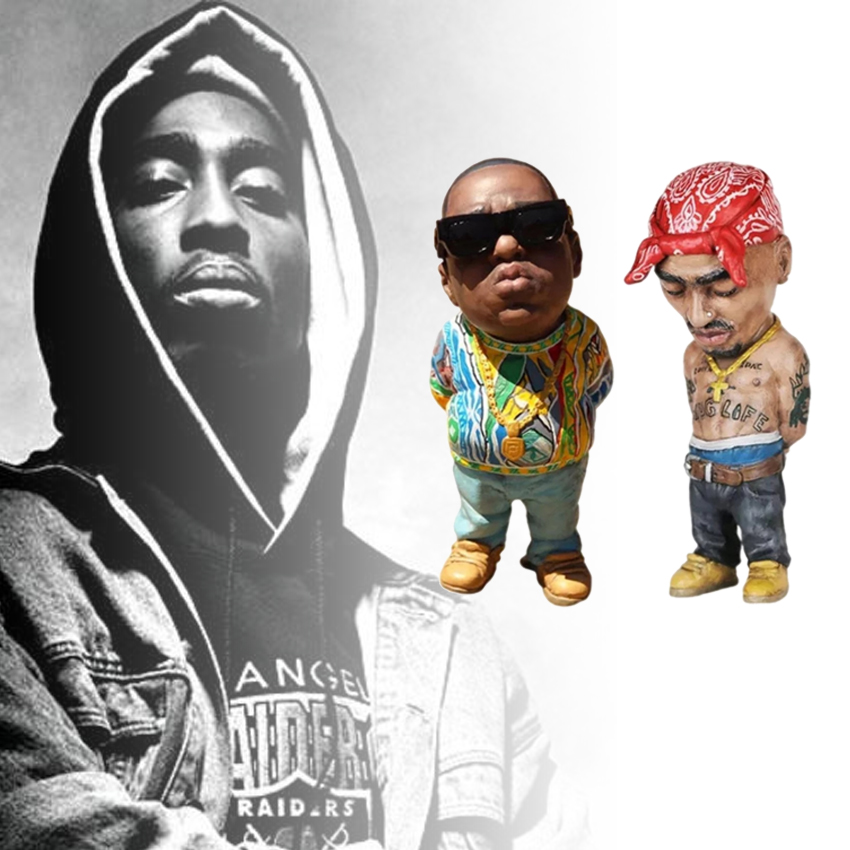 2Pac Action Figure Rap Star MCing Figurine Rap Star Shakur B.I.G