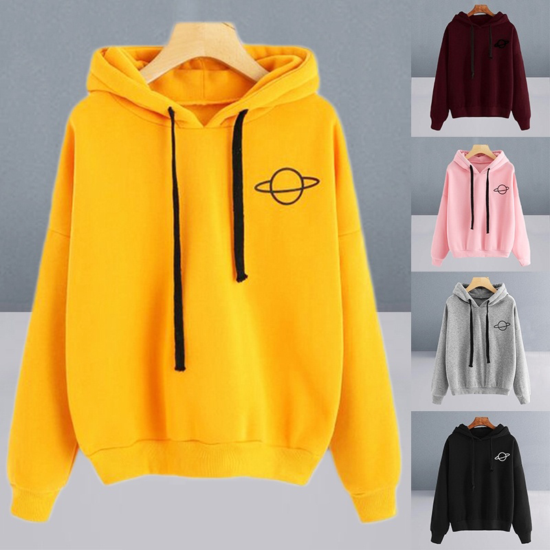 yellow planet hoodie