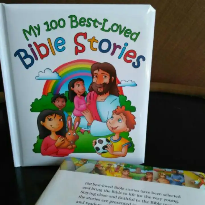 Hot My 100 Best Loved Bible Stories Book For Kids Lazada Ph